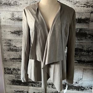 Vigoss light grey soft faux suede NWT jacket.